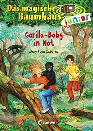 Pope Osborne, Mary. Das magische Baumhaus junior (Band 24) - Gorilla-Baby in Not - Kinderbuch zum Vorlesen und ersten Selberlesen - Mit farbigen Illustrationen - Für Mädchen und Jungen ab 6 Jahre. Loewe Verlag GmbH, 2020.