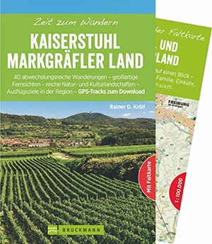 Kröll, Rainer D.. Zeit zum Wandern Kaiserstuhl und Markgräflerland - 40 abwechslungsreiche Wanderungen - großartige Fernsichten - reiche Natur- und Kulturlandschaften - Ausflugsziele in der Region - GPS-Tracks zum Download. Bruckmann Verlag GmbH, 2022.