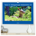 Tiere im Wildgehege Meßstetten EV (hochwertiger Premium Wandkalender 2024 DIN A2 quer), Kunstdruck in Hochglanz