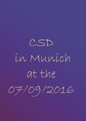Dinter, Nicolaus. CSD in Munich at the 09.07.2016. Books on Demand, 2016.