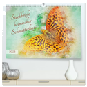 Steckbriefe heimischer Schmetterlinge (hochwertiger Premium Wandkalender 2025 DIN A2 quer), Kunstdruck in Hochglanz