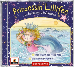 Nach einer Idee von Monika Finsterbusch. Prinzessin Lillifee - Gute-Nacht-Geschichten (CD 7) - Folge 13+14 - Der Traum der Hexe Alba / Das Lied der Delfine. Coppenrath, 2020.