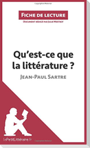 Qu'est-ce que la littérature? de Jean-Paul Sartre (Fiche de lecture)