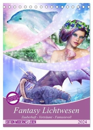 Shayana Hoffmann, Gaby. Fantasy Lichtwesen (Tischkalender 2024 DIN A5 hoch), CALVENDO Monatskalender - Bezaubernde Kunstwerke für Fantasy Freunde. Calvendo, 2023.
