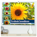 Strahlende Sonnenblumen (hochwertiger Premium Wandkalender 2024 DIN A2 quer), Kunstdruck in Hochglanz