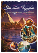 Im alten Ägypten (Wandkalender 2025 DIN A2 hoch), CALVENDO Monatskalender