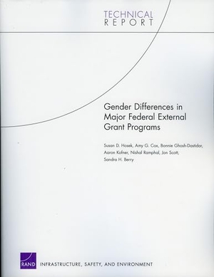 Rand Corporation / Cox, Amy G et al. Gender Differences in Major Federal External Grant Programs. RAND Corporation, 2005.
