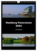 Hamburg Panoramen 2024 ¿ Jahresplaner (Wandkalender 2024 DIN A4 hoch), CALVENDO Monatskalender