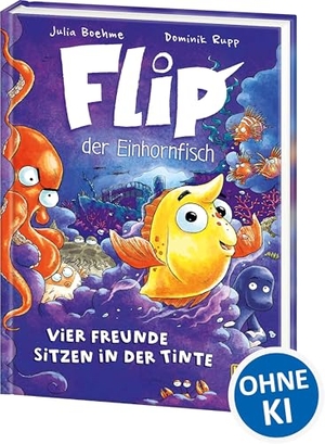 Boehme, Julia. Flip, der Einhornfisch (Band 2) - Vier Freunde sitzen in der Tinte - Ein neues Abenteuer für den coolsten Schwarm der Welt - Ein flossenstarker Lesespaß für Kinder ab 7 Jahren - Wow! Das will ich lesen!. Loewe Verlag GmbH, 2026.