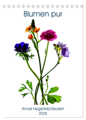 Blumen pur (Tischkalender 2025 DIN A5 hoch), CALVENDO Monatskalender