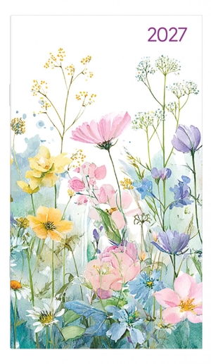 Neumann Verlage GmbH & Co KG (Hrsg.). Miniplaner Style Blumenwiese 2027 - Taschenkalender 9x15 cm - Wochenplaner mit Jahresübersicht, deutschem Kalendarium & Schulferien, ideal für unterwegs. Neumann Verlage GmbH & Co, 2026.