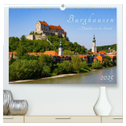 Burghausen - Mittelalter an der Salzach (hochwertiger Premium Wandkalender 2025 DIN A2 quer), Kunstdruck in Hochglanz