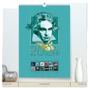 Ludwig van Beethoven - 2024 (hochwertiger Premium Wandkalender 2024 DIN A2 hoch), Kunstdruck in Hochglanz
