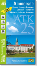 ATK25-O09 Ammersee (Amtliche Topographische Karte 1:25000)