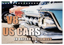 V8 US Cars unterwegs in Bayern (Tischkalender 2024 DIN A5 quer), CALVENDO Monatskalender