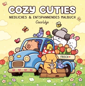 Cozy Cuties - Malbuch für Erwachsene, Teenager und Kinder (Cozy Spaces Coloring). Adrian Wimmelbuchverlag, 2025.
