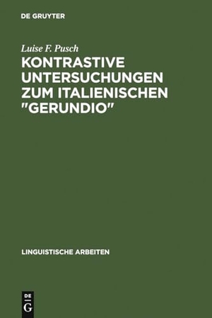 Pusch, Luise F.. Kontrastive Untersuchungen zum italienischen "gerundio" - Instrumental- und Modalsätze und das Problem der Individuierung von Ereignissen. De Gruyter, 1980.