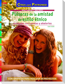 Pulseras de la amistad de estilo étnico anudadas con cuentas y abalorios