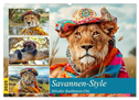 Savannen-Style. Stilvoller Raubkatzen-Chic (Wandkalender 2025 DIN A2 quer), CALVENDO Monatskalender
