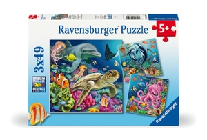 Kinderpuzzle 3x49 Teile - Bezaubernde Unterwasserwelt. Ravensburger Spieleverlag, 2024.