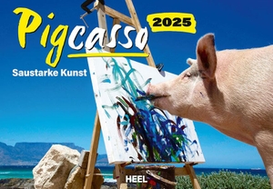 Lefson, Joanne. Pigcasso Kalender 2025 - Saustarke Kunst - einzigartige Kunstprints der malenden Schweinedame Rosie. Heel Verlag GmbH, 2024.