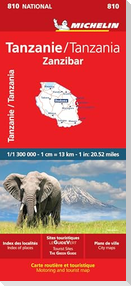 Tanzania & Zanzibar - Michelin National Map 810