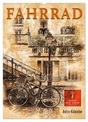 Fahrrad - Retro-Kalender (Wandkalender 2024 DIN A2 hoch), CALVENDO Monatskalender