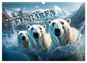 Im magischen Land der Eisbären (Wandkalender 2024 DIN A3 quer), CALVENDO Monatskalender