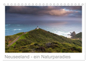 Neuseeland - ein Naturparadies (Tischkalender 2025 DIN A5 quer), CALVENDO Monatskalender