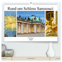 Rund um Schloss Sanssouci (hochwertiger Premium Wandkalender 2025 DIN A2 quer), Kunstdruck in Hochglanz