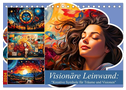 Visionäre Leinwand: Kreative Symbole für Träume und Visionen (Tischkalender 2024 DIN A5 quer), CALVENDO Monatskalender