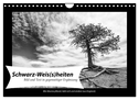 Schwarz-Weis(s)heiten (Wandkalender 2024 DIN A4 quer), CALVENDO Monatskalender