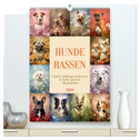 Hunderassen (hochwertiger Premium Wandkalender 2025 DIN A2 hoch), Kunstdruck in Hochglanz