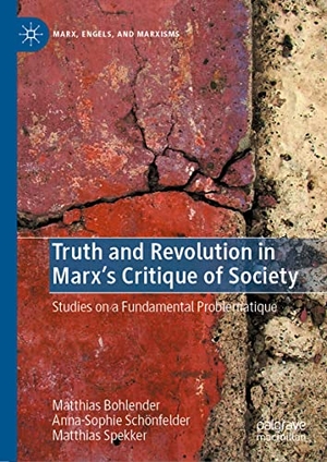 Bohlender, Matthias / Spekker, Matthias et al. Truth and Revolution in Marx's Critique of Society - Studies on a Fundamental Problematique. Springer International Publishing, 2023.