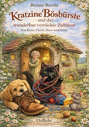 Brecht, Renate. Kratzine Bösbürste und das wunderbar verrückte Zuhause - Von Katze, Hund, Maus und Oma. DeBehr, 2026.