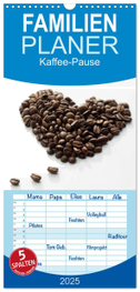 Familienplaner 2025 - Kaffee-Pause Terminkalender mit 5 Spalten (Wandkalender, 21 x 45 cm) CALVENDO