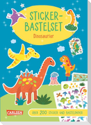 Bastelset für Kinder: Sticker-Bastelset: Dinosaurier
