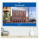 Stralsund - Perle der Ostsee (hochwertiger Premium Wandkalender 2024 DIN A2 quer), Kunstdruck in Hochglanz