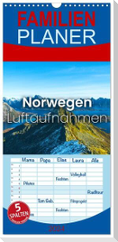 Familienplaner 2024 - Norwegen Luftaufnahmen mit 5 Spalten (Wandkalender, 21 x 45 cm) CALVENDO