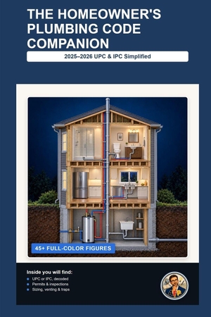 Afp. The Homeowner's Plumbing Code Companion - 2025-2026 UPC and IPC Simplified. Independently published, 2026.