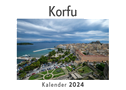 Korfu (Wandkalender 2024, Kalender DIN A4 quer, Monatskalender im Querformat mit Kalendarium, Das perfekte Geschenk)