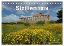 Sizilien 2024 (Tischkalender 2024 DIN A5 quer), CALVENDO Monatskalender