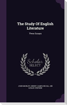 The Study Of English Literature: Three Essays