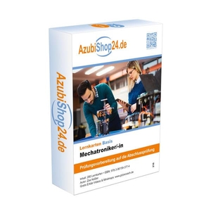 Keßler, Zoe. AzubiShop24.de Basis-Lernkarten Mechatroniker /in. Prüfungsvorbereitung. Ausbildung. Princoso GmbH, 2020.