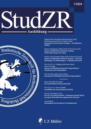 Studentische Zeitschrift für Rechtswissenschaft e. V. (Hrsg.). StudZR Ausbildung 2/2025 - Studentische Zeitschrift für Rechtswissenschaft Ausbildung. Müller C.F., 2025.