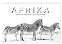 AFRIKA - Schwarz-weiss Fotografien im modernen "High Key" Look (Tischkalender 2025 DIN A5 quer), CALVENDO Monatskalender
