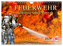 Feuerwehr - selbstlose Arbeit weltweit (Wandkalender 2024 DIN A4 quer), CALVENDO Monatskalender