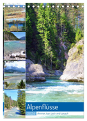 Alpenflüsse - Ammer, Isar, Lech und Loisach (Tischkalender 2024 DIN A5 hoch), CALVENDO Monatskalender