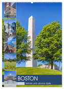 BOSTON Historie und urbane Idylle (Wandkalender 2025 DIN A2 hoch), CALVENDO Monatskalender