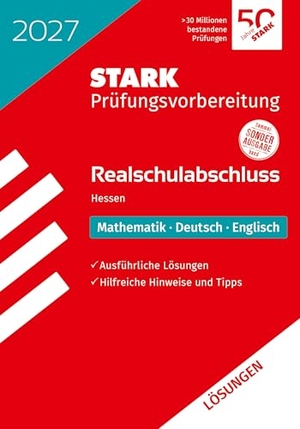 STARK Lösungen zu Mathematik, Deutsch, Englisch - Realschulabschluss 2027 Hessen - Prüfungsvorbereitung. Stark Verlag GmbH, 2026.
